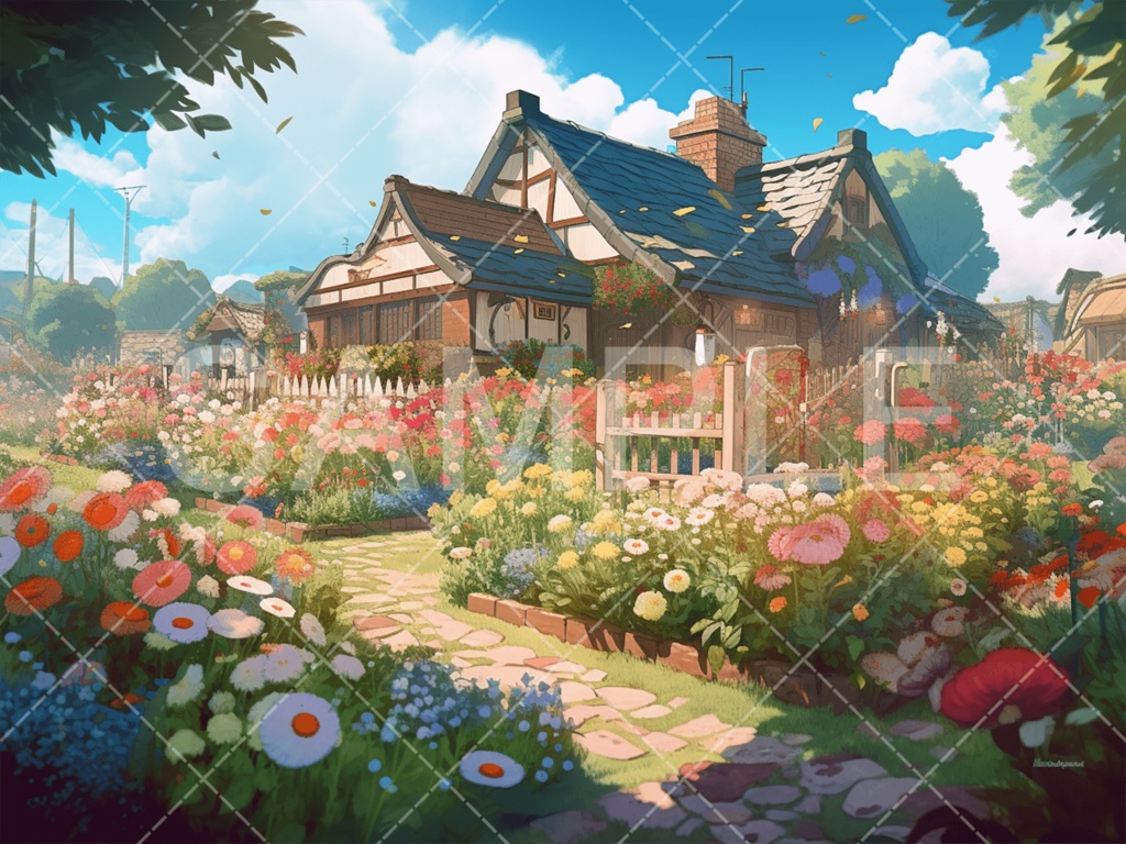 【背景素材】街・町・村3種（ファンタジー系）［048］