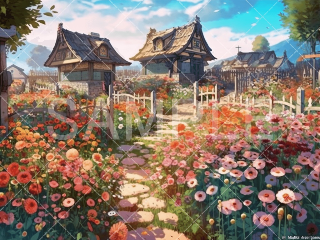 【背景素材】街・町・村3種（ファンタジー系）［050］