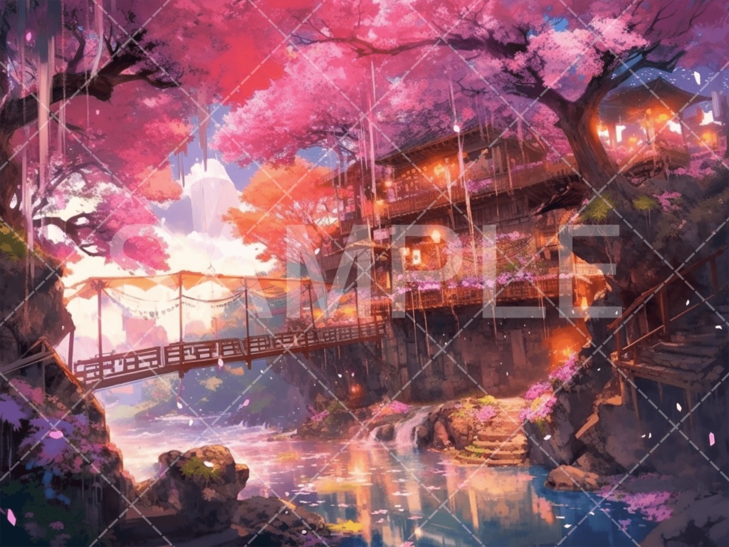 【背景素材】湖・水辺3種［017］