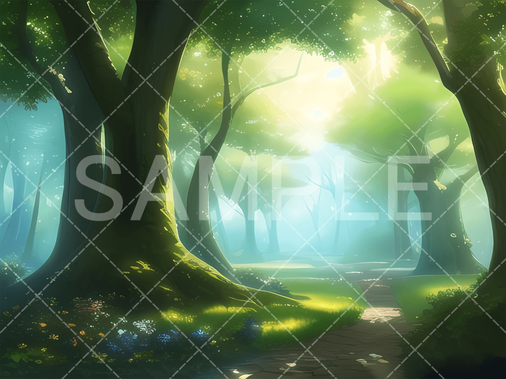 【背景素材】森3種（ファンタジー系）［047］