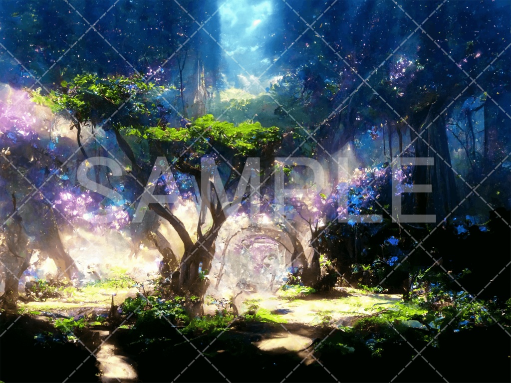【背景素材】森3種（ファンタジー系）［049］