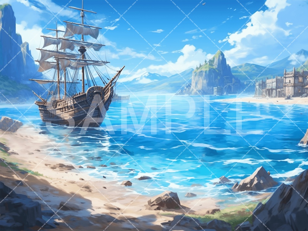 【背景素材】海・海辺3種［017］