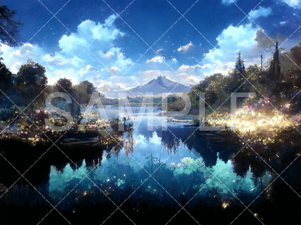 【背景素材】湖・水辺3種［030］