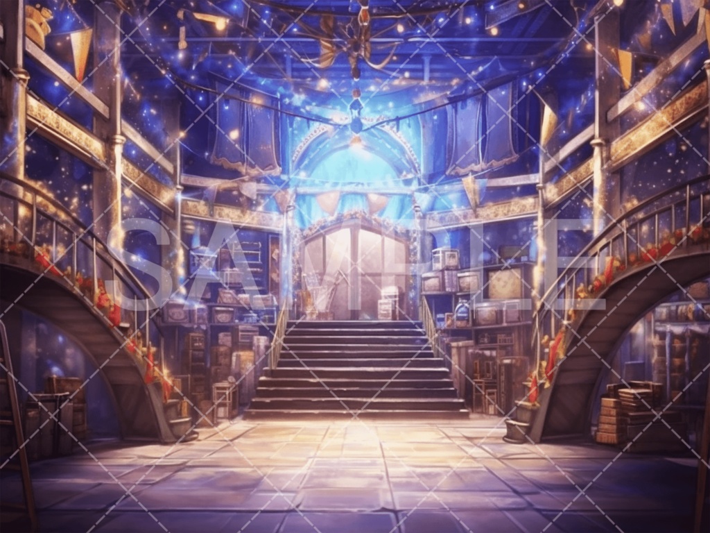 【背景素材】スタジオ・ライブハウス3種（ファンタジー系）［013］