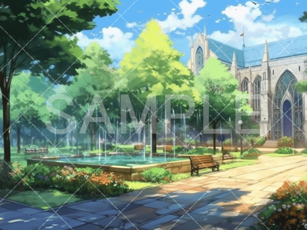 【背景素材】街・町・村3種（ファンタジー系）［078］