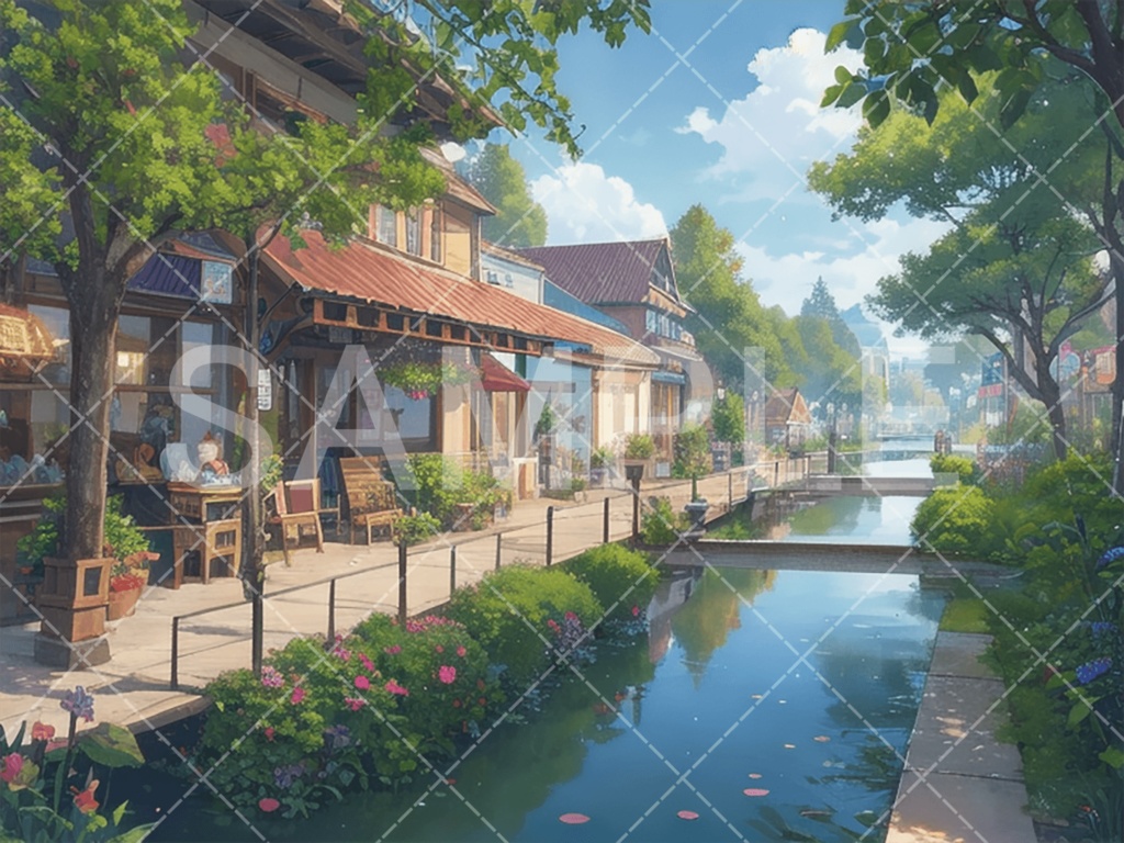 【背景素材】街・町・村3種（ファンタジー系）［096］