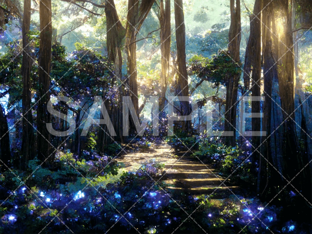 【背景素材】森3種（ファンタジー系）［063］