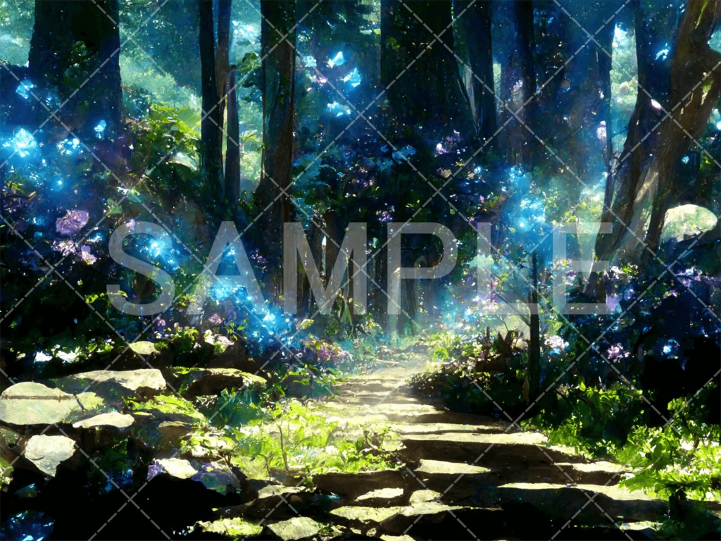 【背景素材】森3種（ファンタジー系）［065］