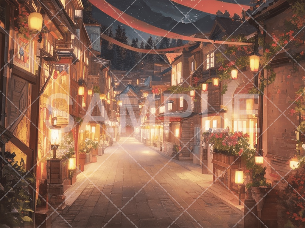【背景素材】夏祭り3種［003］