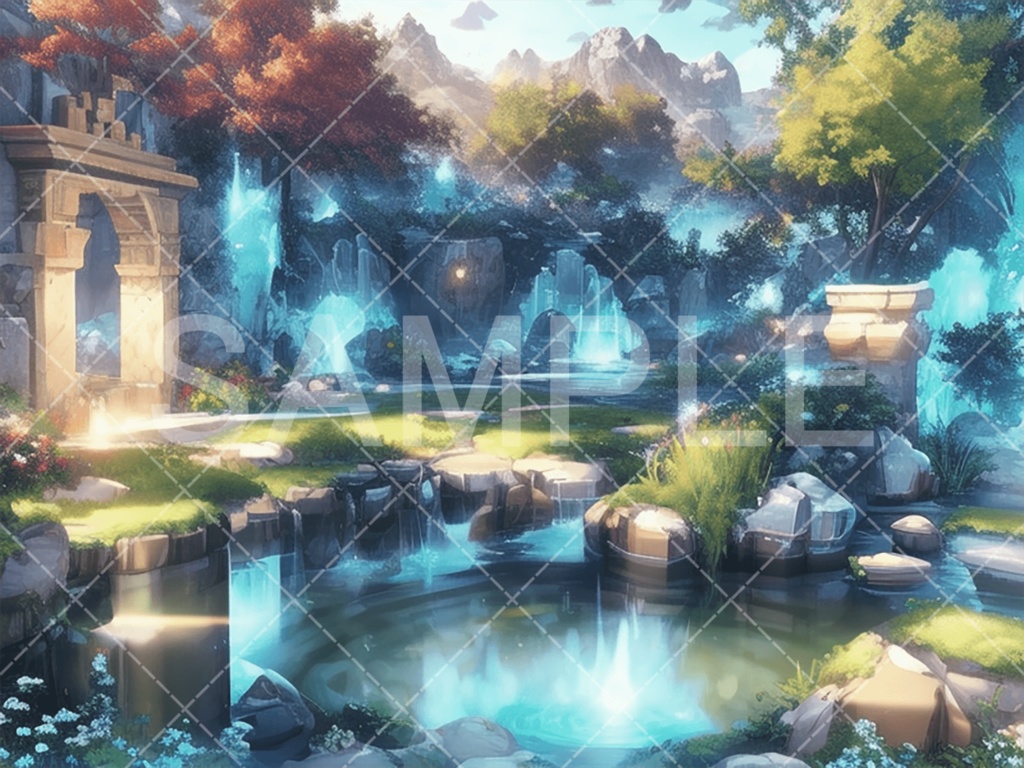 【背景素材】湖・水辺3種［037］