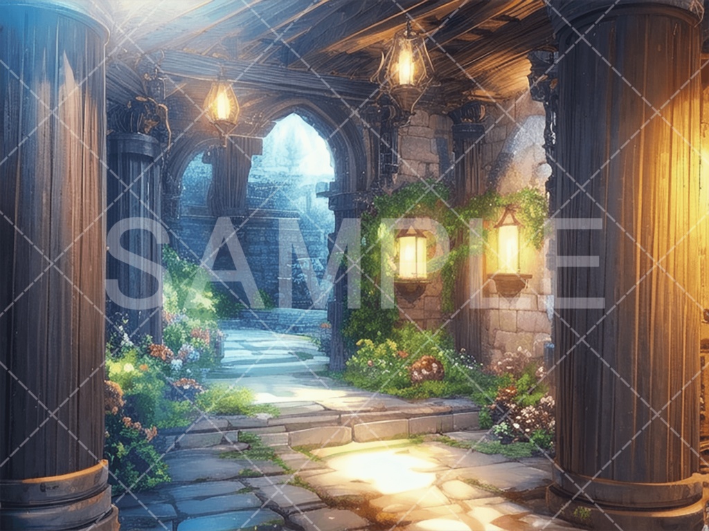 【背景素材】室内・屋内3種（ファンタジー系）［107］