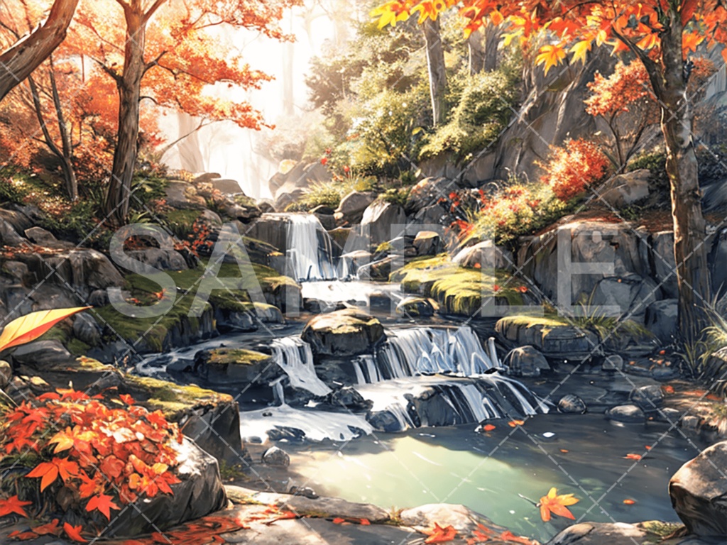 【背景素材】湖・水辺3種［044］