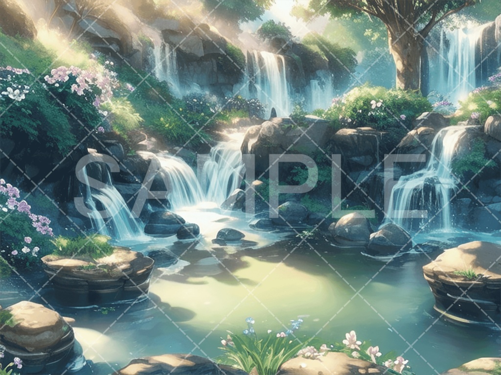 【背景素材】湖・水辺3種［045］