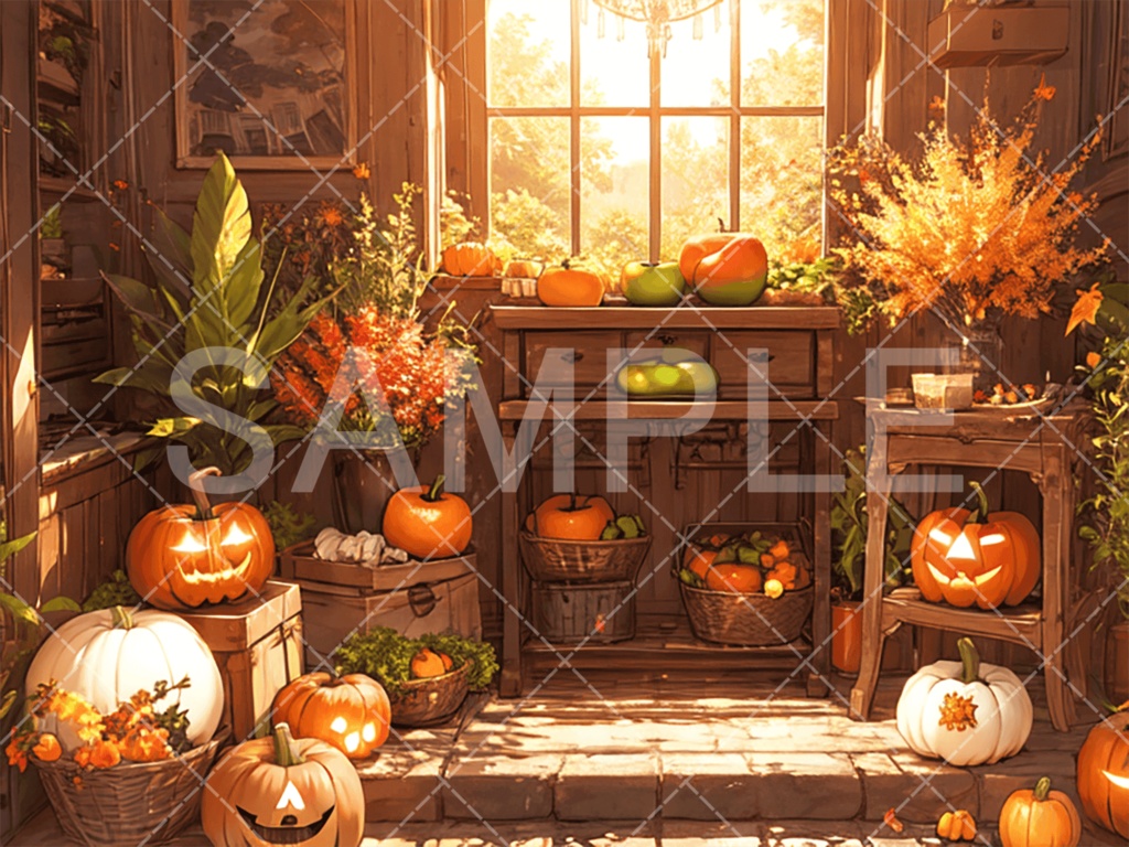 【背景素材】ハロウィン3種（ファンタジー系）［010］