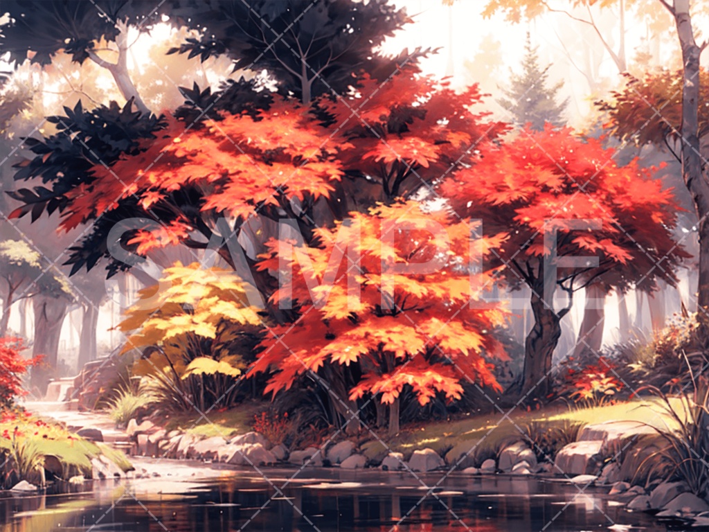 【背景素材】森3種（ファンタジー系）［067］