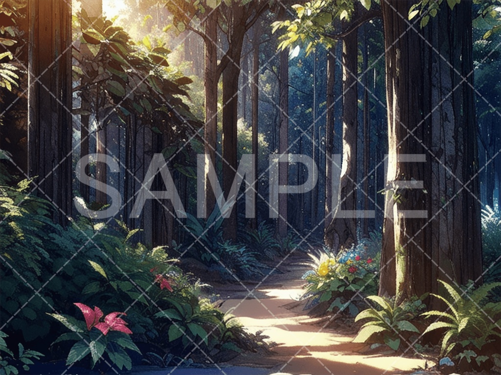 【背景素材】森3種（ファンタジー系）［072］