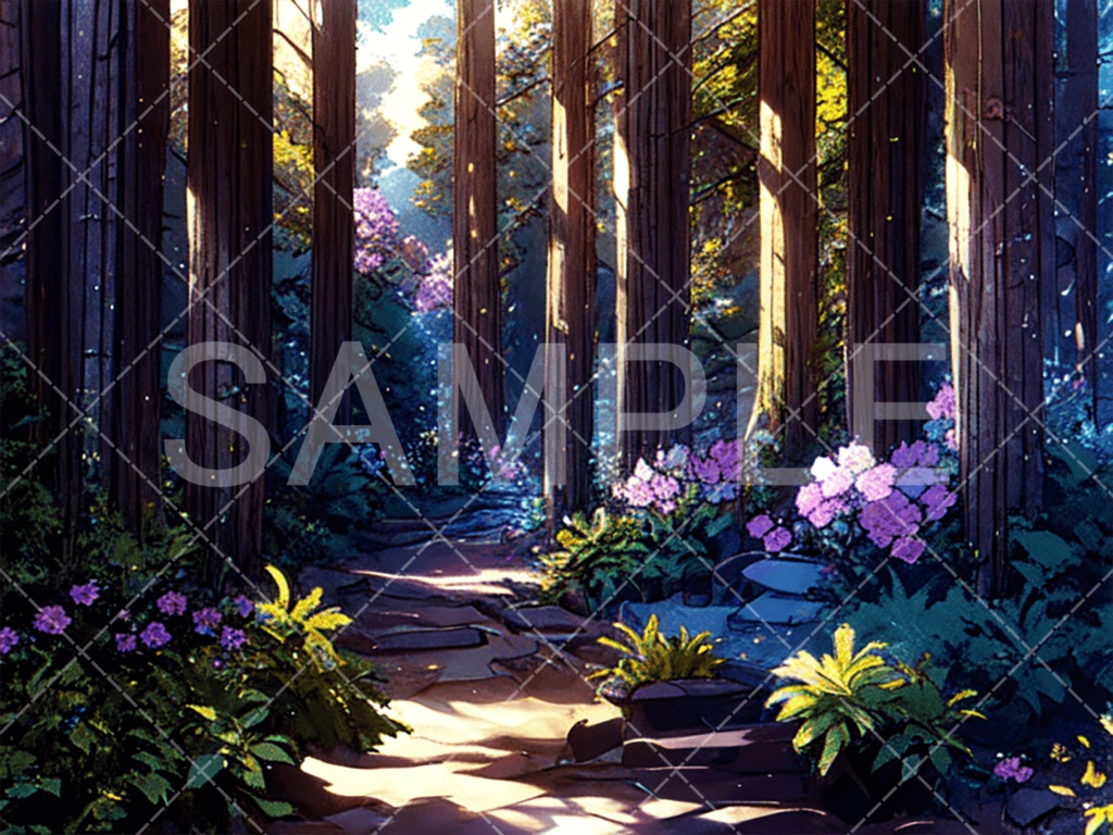 【背景素材】森3種（ファンタジー系）［073］