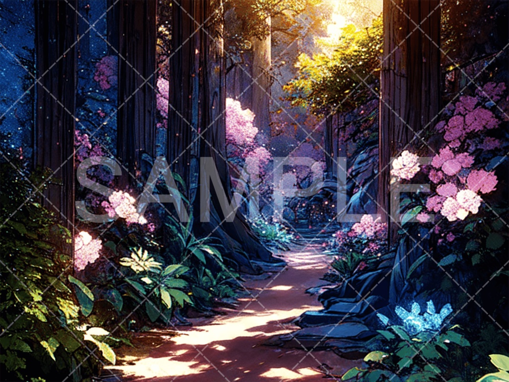 【背景素材】森3種（ファンタジー系）［076］
