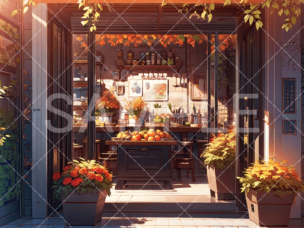 【背景素材】店3種［110］