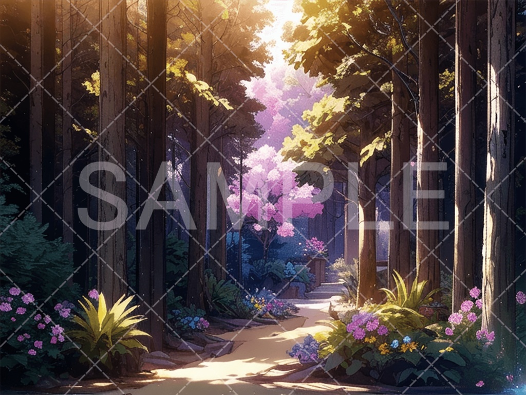 【背景素材】森3種（ファンタジー系）［079］