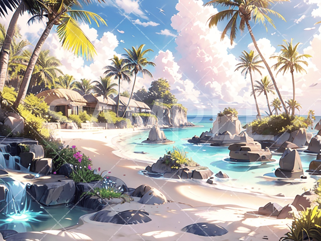 【背景素材】海・海辺3種［045］