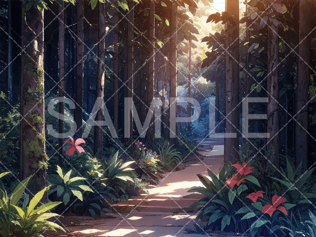 【背景素材】森3種（ファンタジー系）［083］