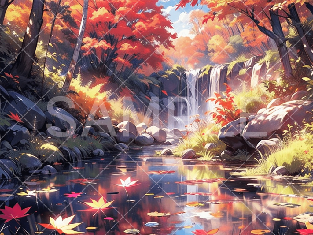 【背景素材】湖・水辺3種［075］