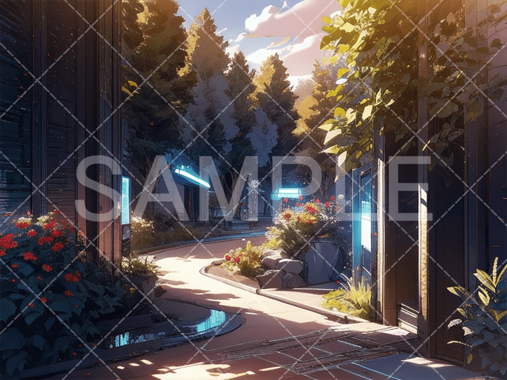 【背景素材】小道・小路3種［024］