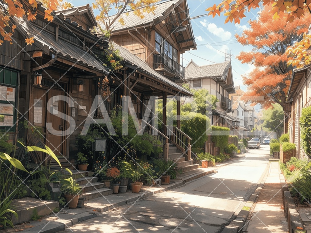 【背景素材】街・町・村3種［160］
