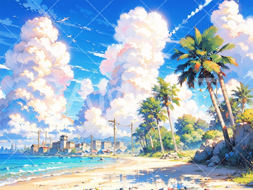 【背景素材】海・海辺3種［048］