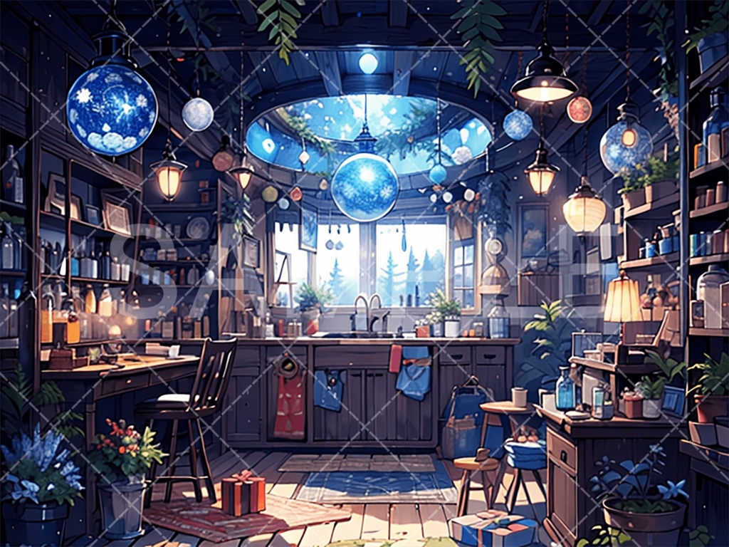 【背景素材】室内・屋内3種（ファンタジー系）［158］
