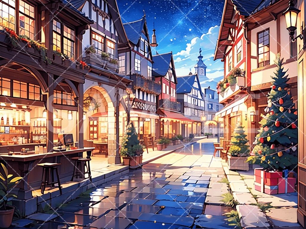 【背景素材】クリスマス3種（ファンタジー系）［025］