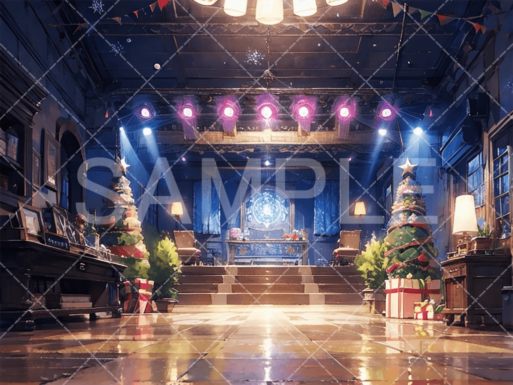 【背景素材】クリスマス3種（ファンタジー系）［028］
