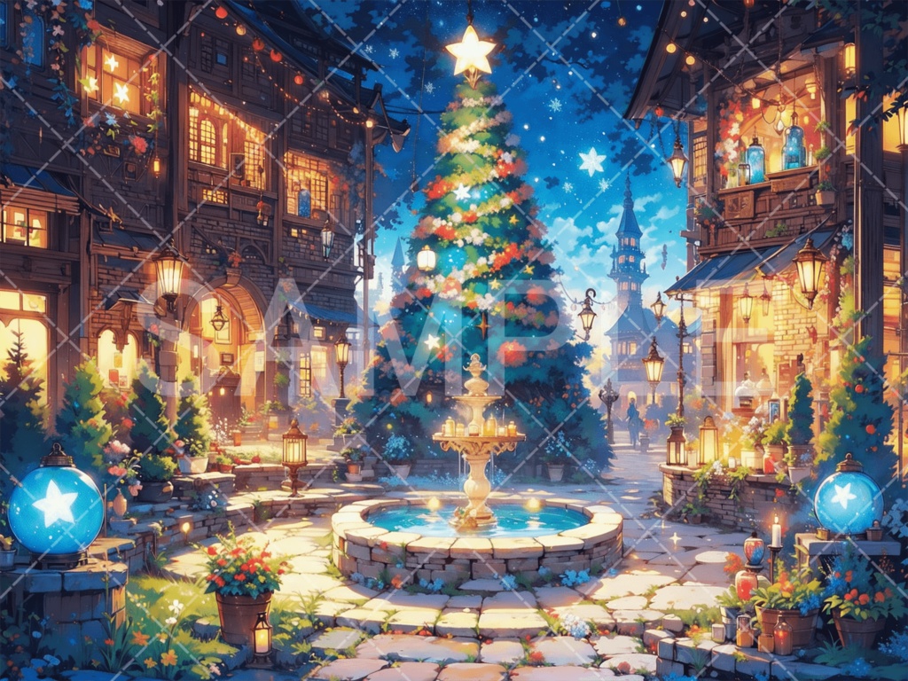 【背景素材】クリスマス3種（ファンタジー系）［030］