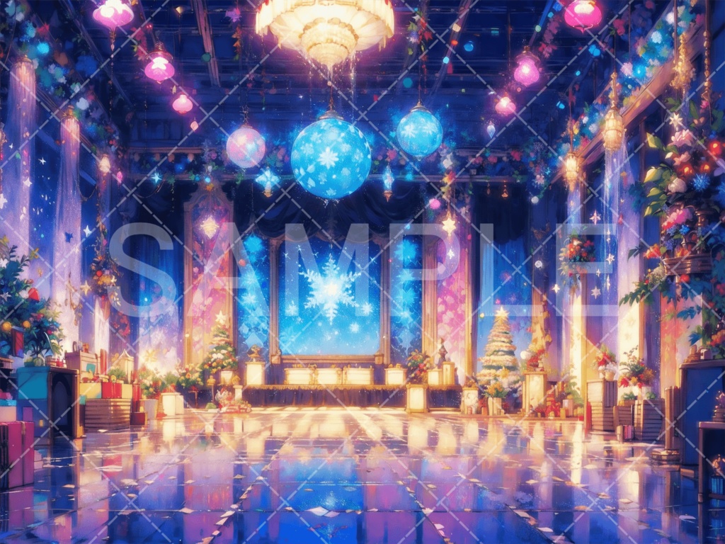 【背景素材】クリスマス3種（ファンタジー系）［032］