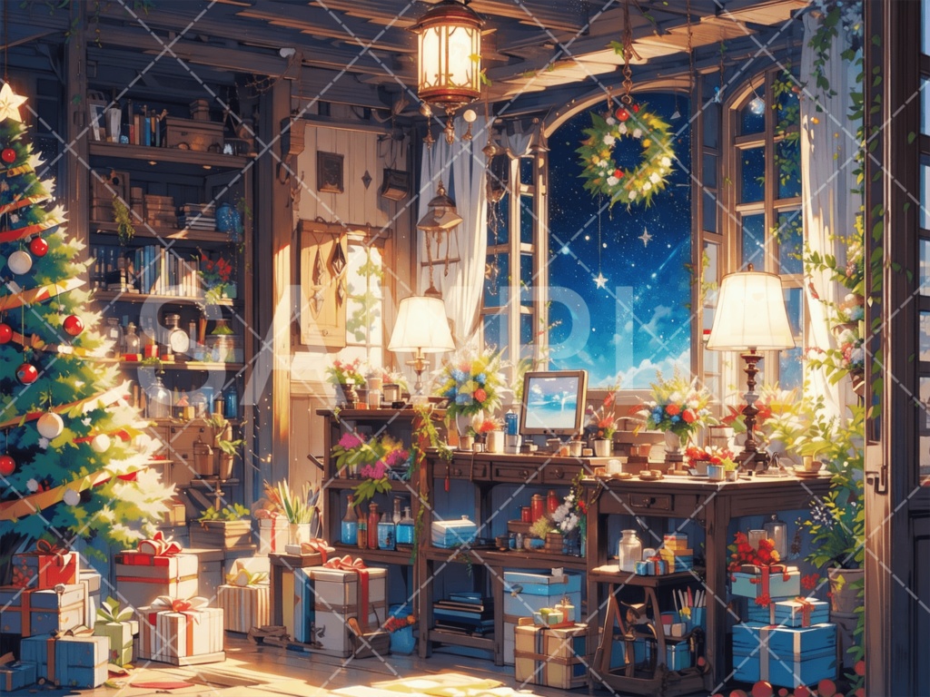 【背景素材】クリスマス3種（ファンタジー系）［033］