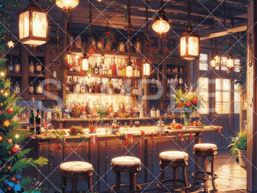 【背景素材】クリスマス3種（ファンタジー系）［037］