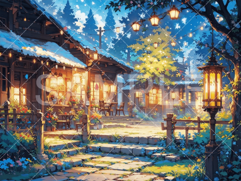 【背景素材】街・町・村3種［172］
