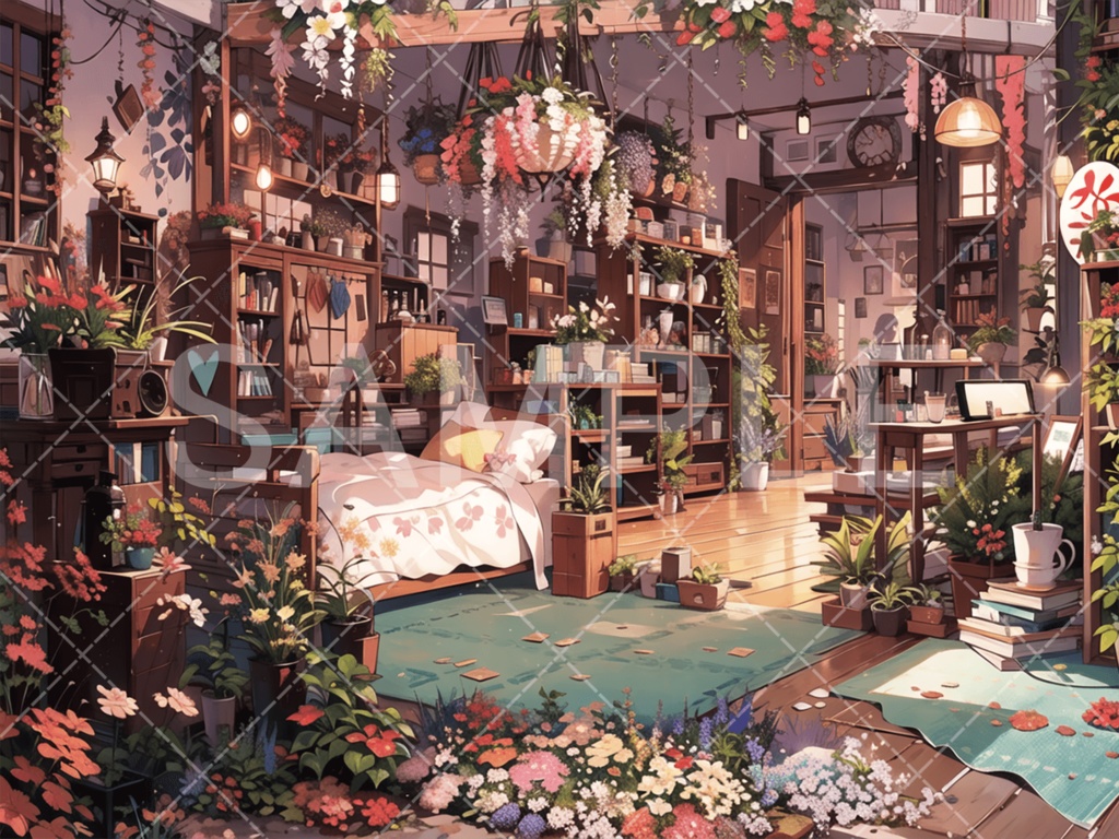 【背景素材】室内・屋内3種（ファンタジー系）［166］
