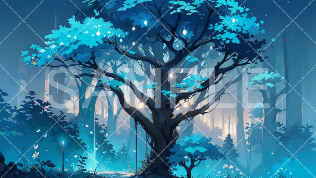 【背景素材】森3種（ファンタジー系）［096］