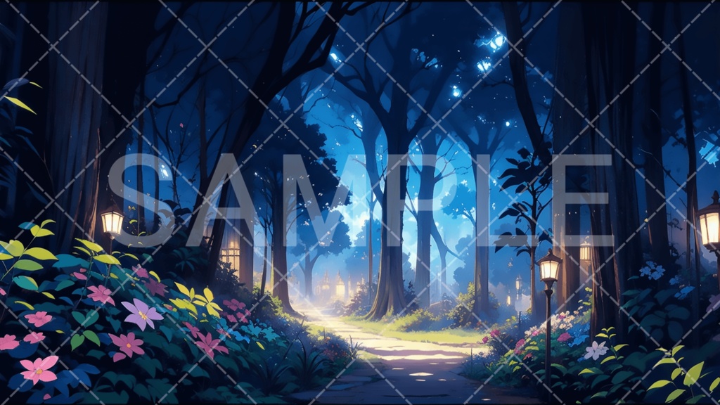 【背景素材】森3種（ファンタジー系）［097］