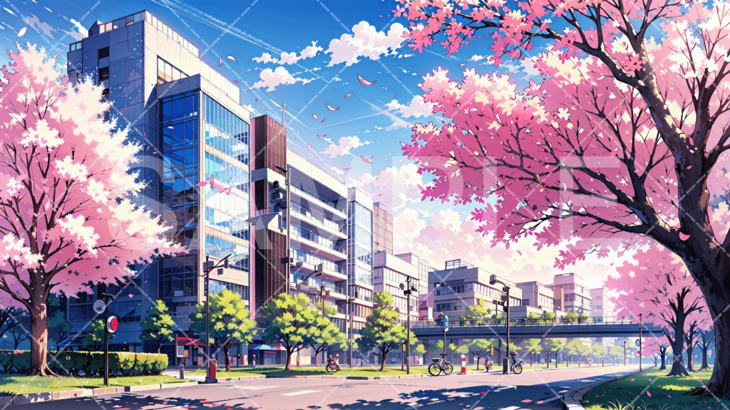 【背景素材】街・町・村3種［194］