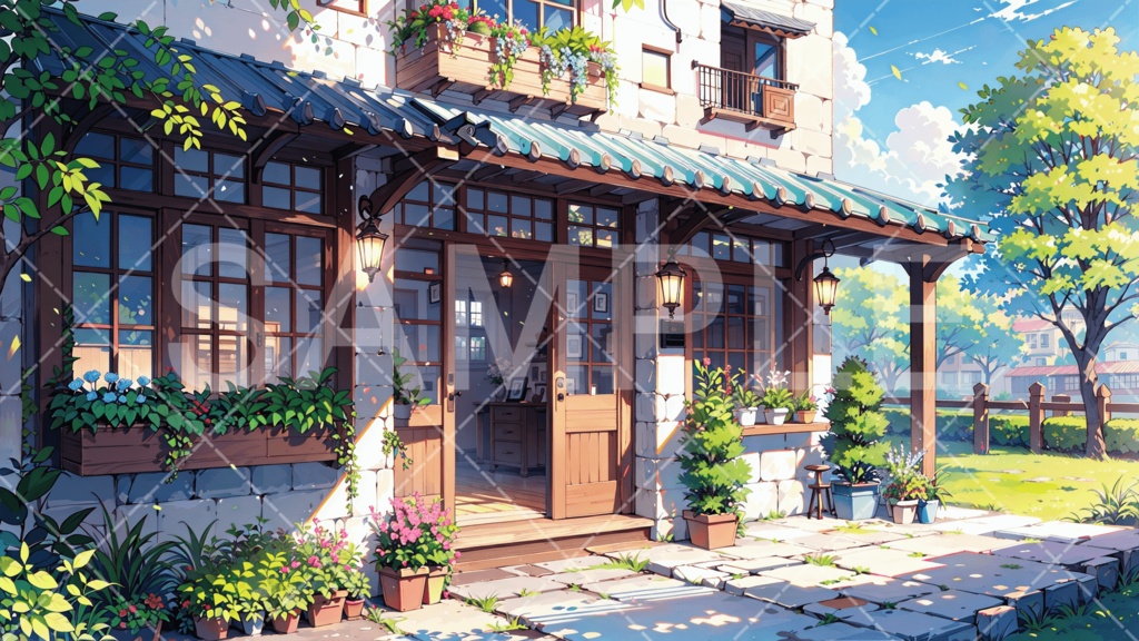 【背景素材】街・町・村3種［198］