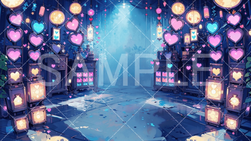 【背景素材】スタジオ・ライブハウス3種（ファンタジー系）［050］