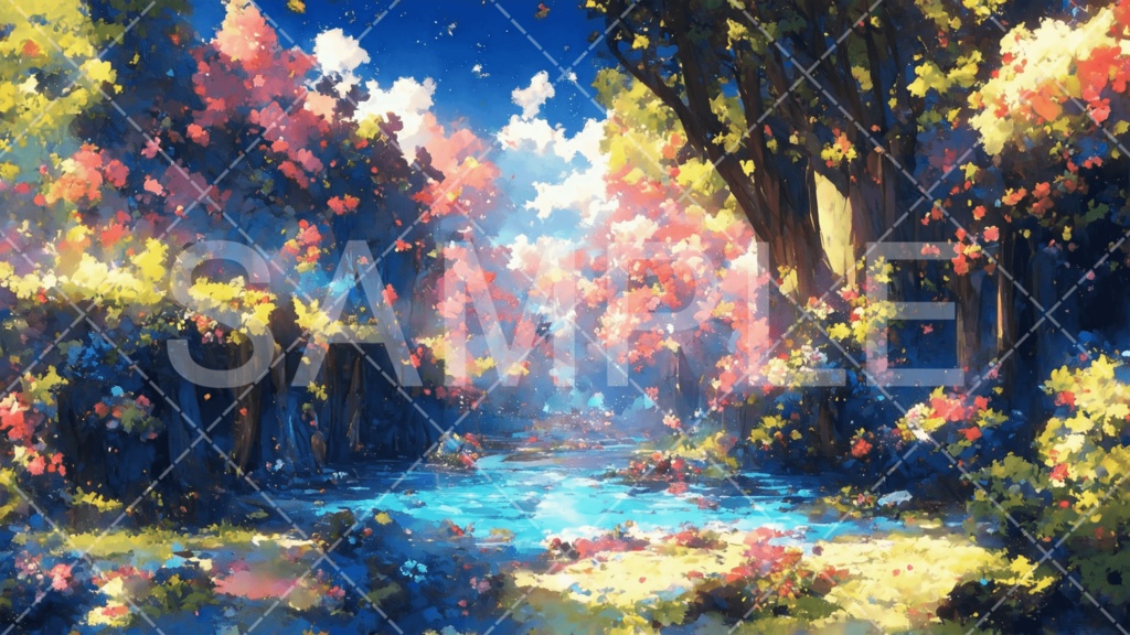 【背景素材】湖・水辺3種［103］
