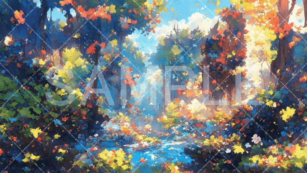 【背景素材】湖・水辺3種［104］