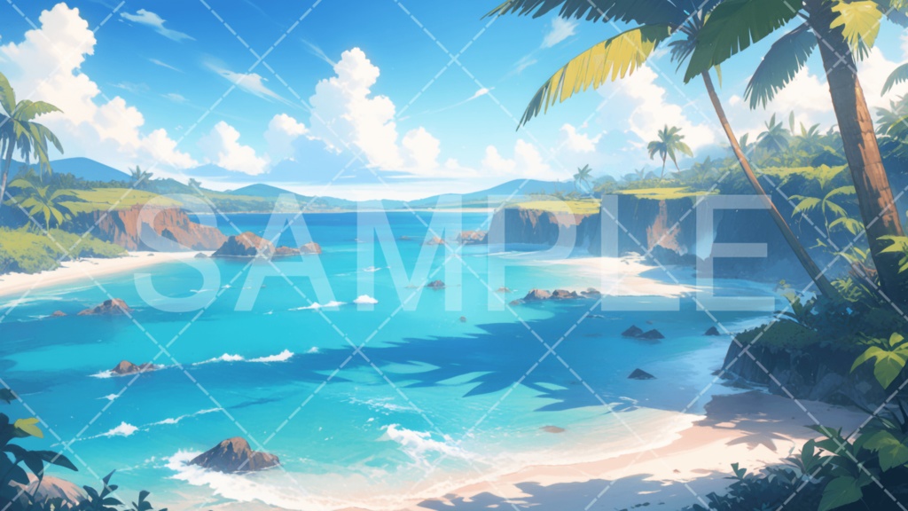 【背景素材】海・海辺3種［055］