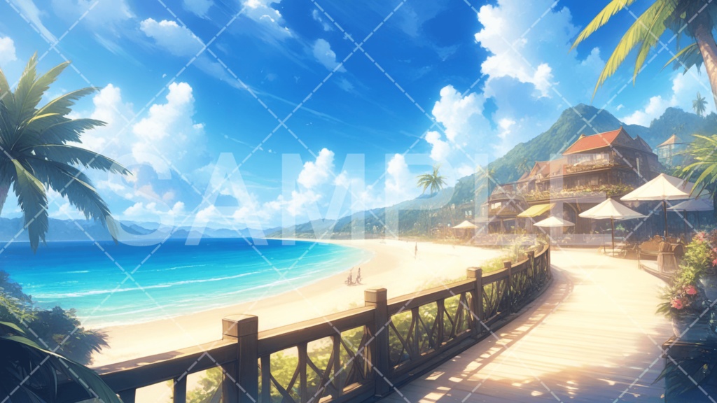 【背景素材】海・海辺3種［062］