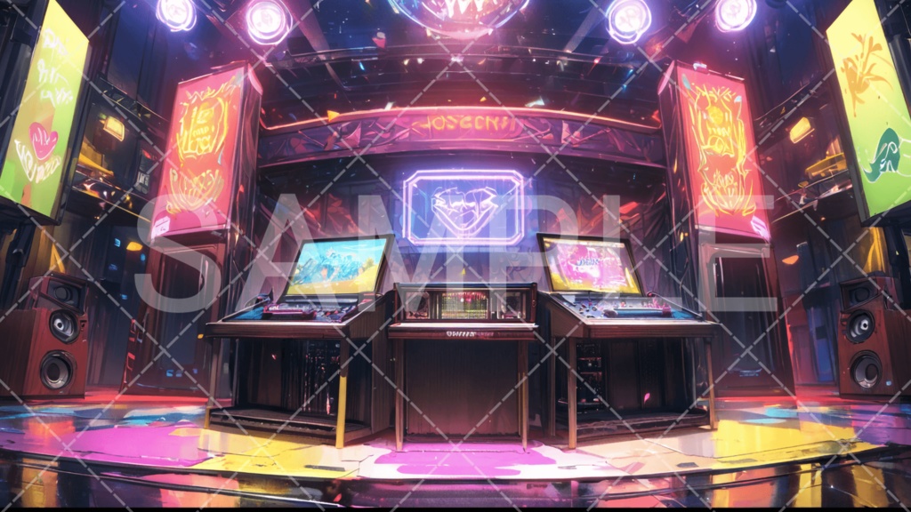 【背景素材】スタジオ・ライブハウス3種［062］