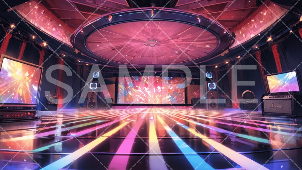 【背景素材】スタジオ・ライブハウス3種［066］